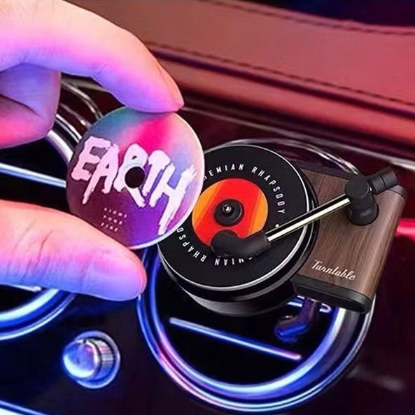 Car Air Vent Freshener Retro Record Player